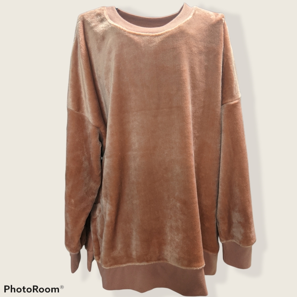 Plush blanket sweater